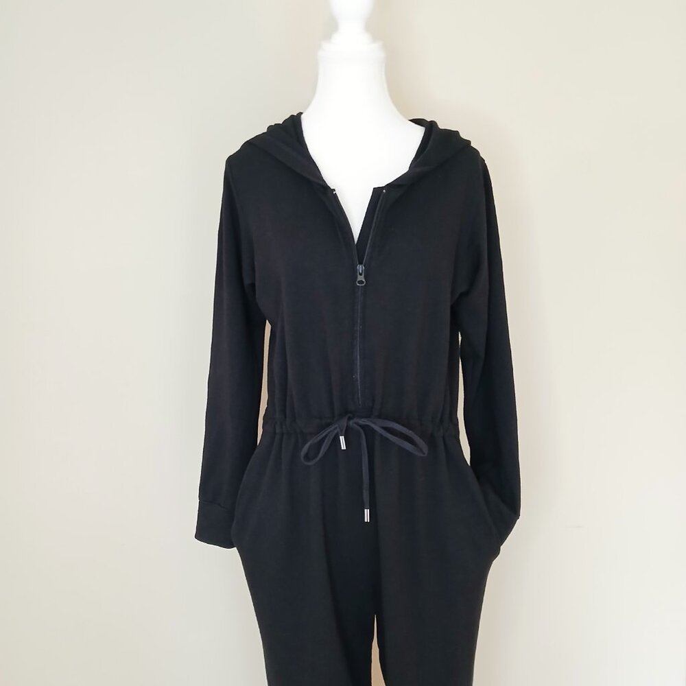 JH x Smash & Tess Harris Hoodie Loungewear Romper in Black Size Medium - Picture 4 of 8